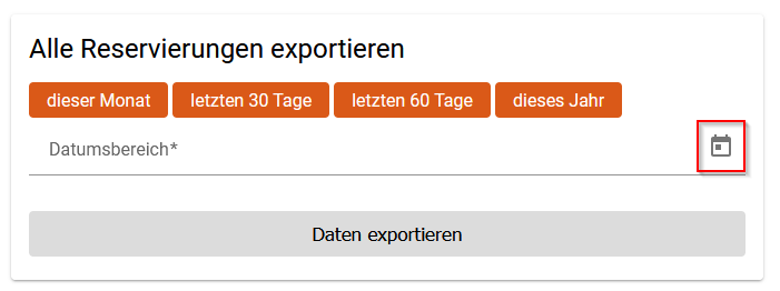 Zeitraum wählen